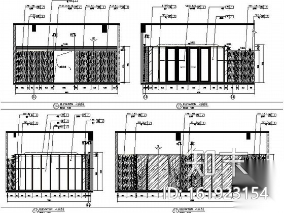 [山东]国际连锁超五星级酒店中餐厅设计施工图（含效果）cad施工图下载【ID:161923154】