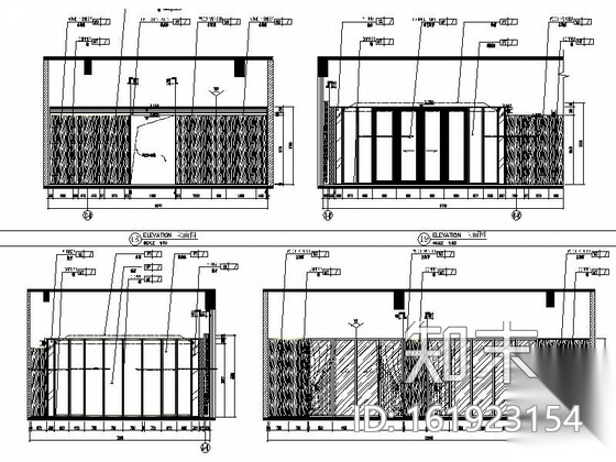 [山东]国际连锁超五星级酒店中餐厅设计施工图（含效果）cad施工图下载【ID:161923154】