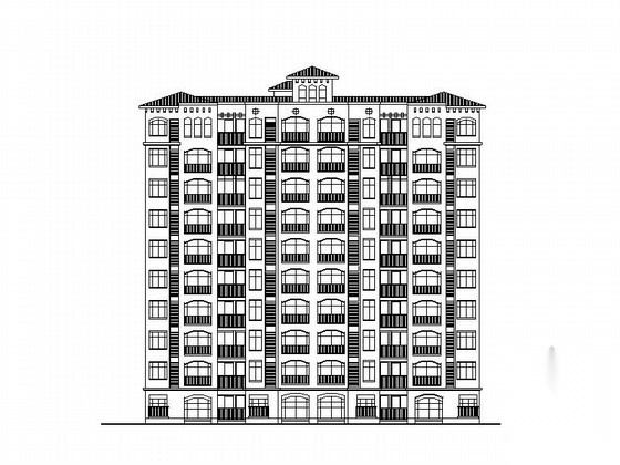 某十层教师公寓建筑方案图（2套）施工图下载【ID:167356111】