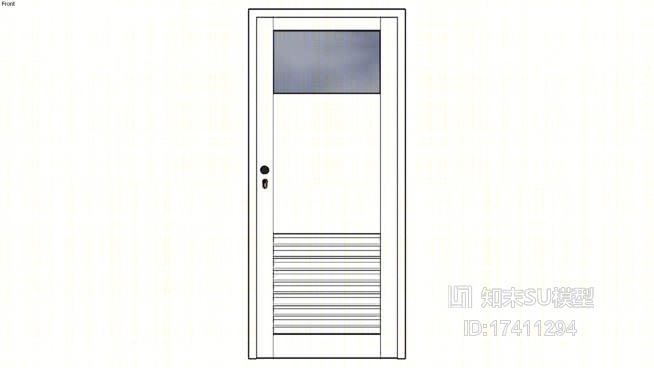 单开门SU模型下载【ID:217947355】