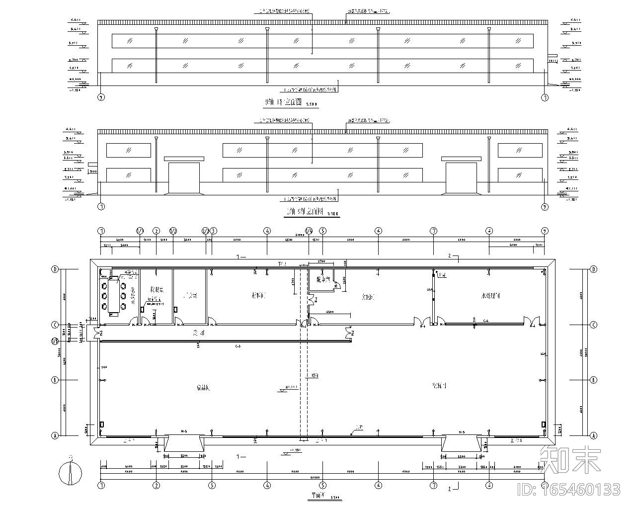 18米单跨轻钢厂房结构施工图（CAD）施工图下载【ID:165460133】