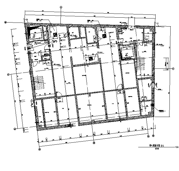 [江苏]超高层办公、公寓、酒店、地下室及商业建筑施工...cad施工图下载【ID:149951136】