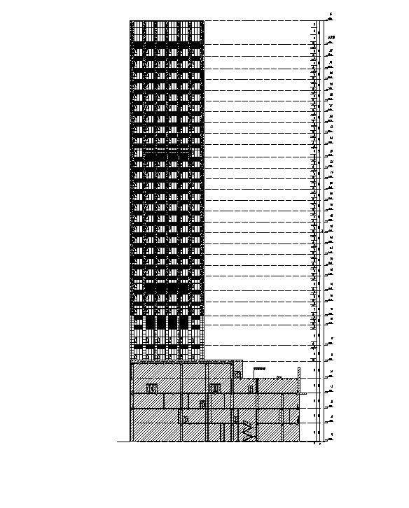 [江苏]超高层办公、公寓、酒店、地下室及商业建筑施工...cad施工图下载【ID:149951136】