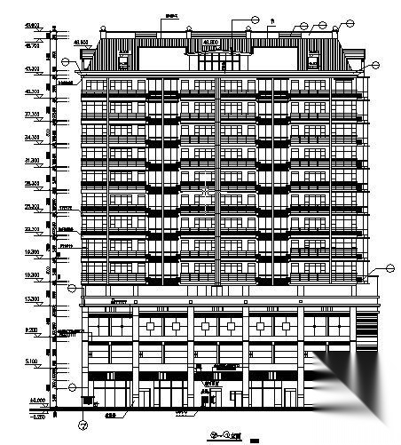 某十一层住宅楼建筑施工图cad施工图下载【ID:149847159】