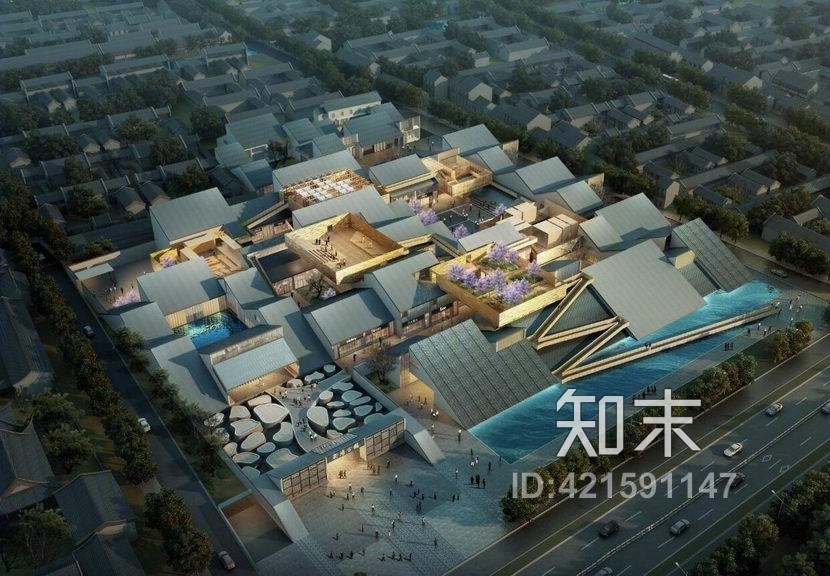 新场旅游集散中心SU模型下载【ID:421591147】