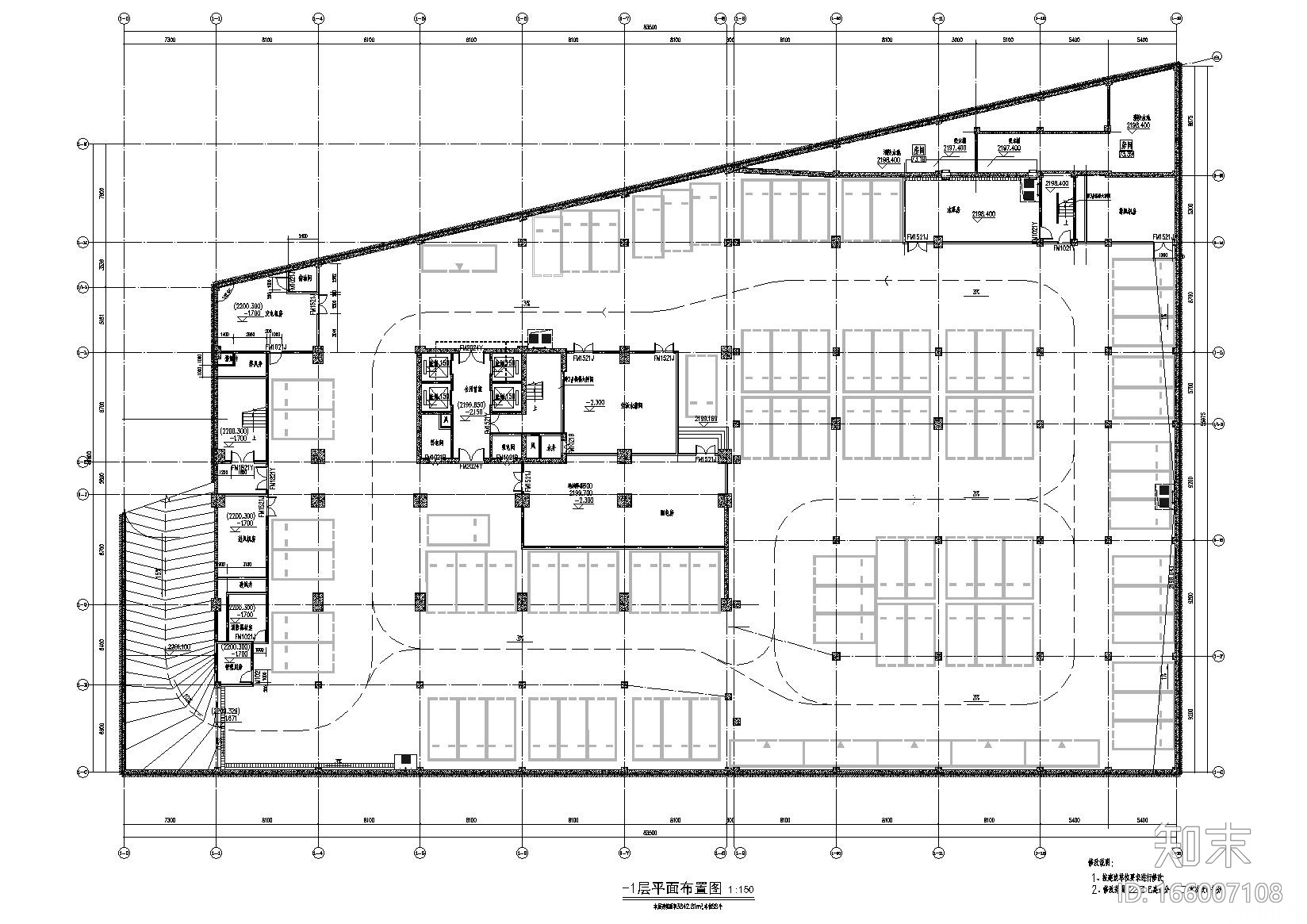 [贵州]农村信用社办公大楼施工图+招标文件cad施工图下载【ID:166007108】