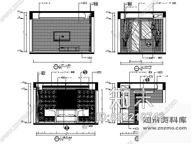 图块/节点样板间儿童房立面图cad施工图下载【ID:832210742】