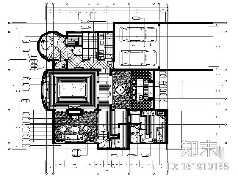 [上海]某区东郊花园别墅室内设计(含实景)cad施工图下载【ID:161910155】