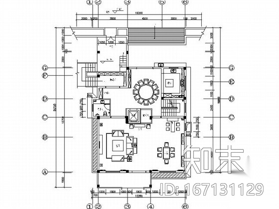 [浙江]园林城市新中式三层别墅样板间装修施工图（含效果...施工图下载【ID:167131129】