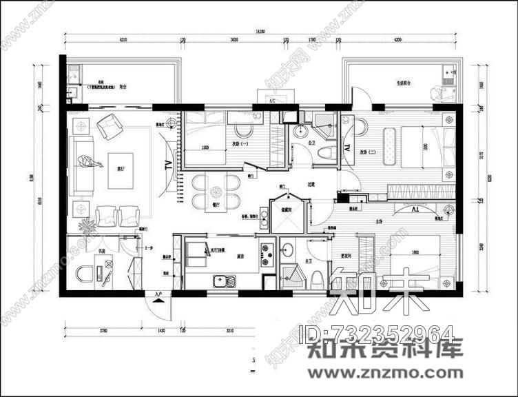 融侨花园施工图下载【ID:732352964】