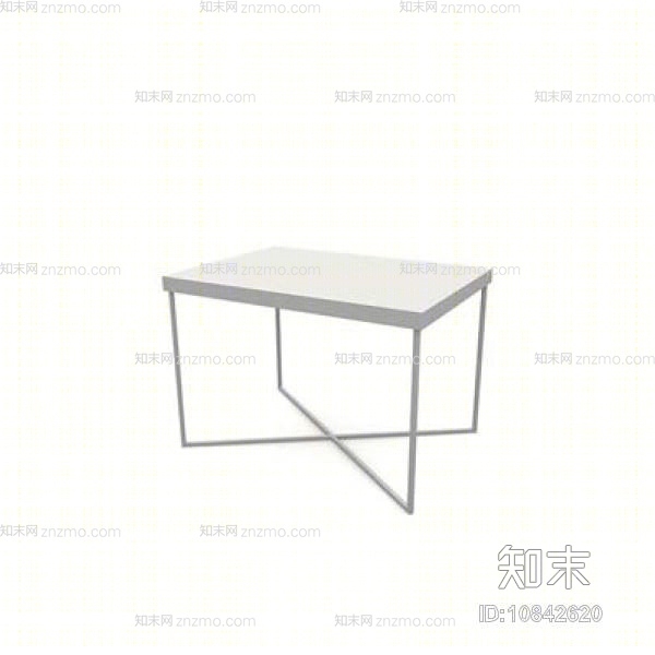 现代木艺边几3D模型下载【ID:10842620】