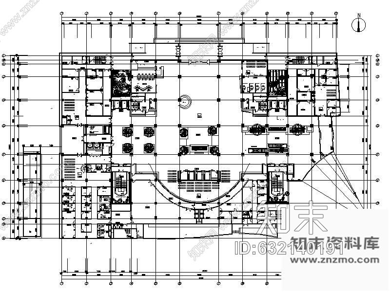 施工图上海某大型综合医院门诊楼装饰工程图含实景cad施工图下载【ID:632140191】