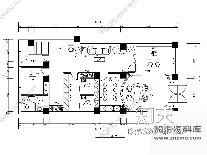 施工图株洲某SPA专卖店室内装修图cad施工图下载【ID:532074734】