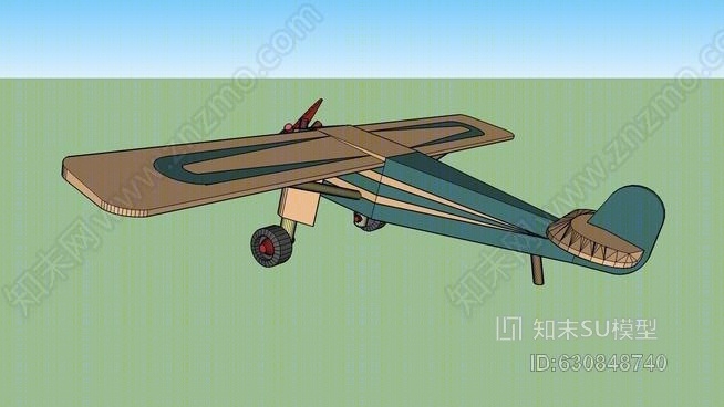 玩具飞机SU模型下载【ID:630848740】