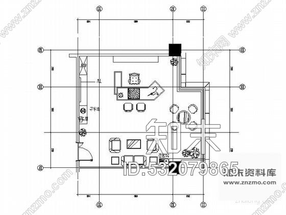 施工图领导办公室室内装修图施工图下载【ID:532079865】