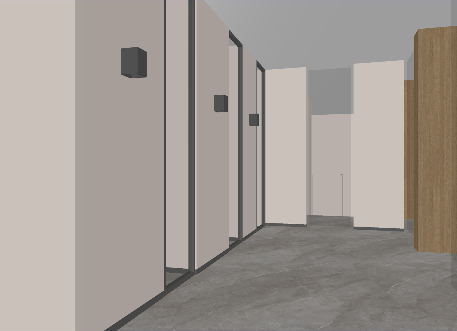 现代走廊3D模型下载【ID:1214664036】