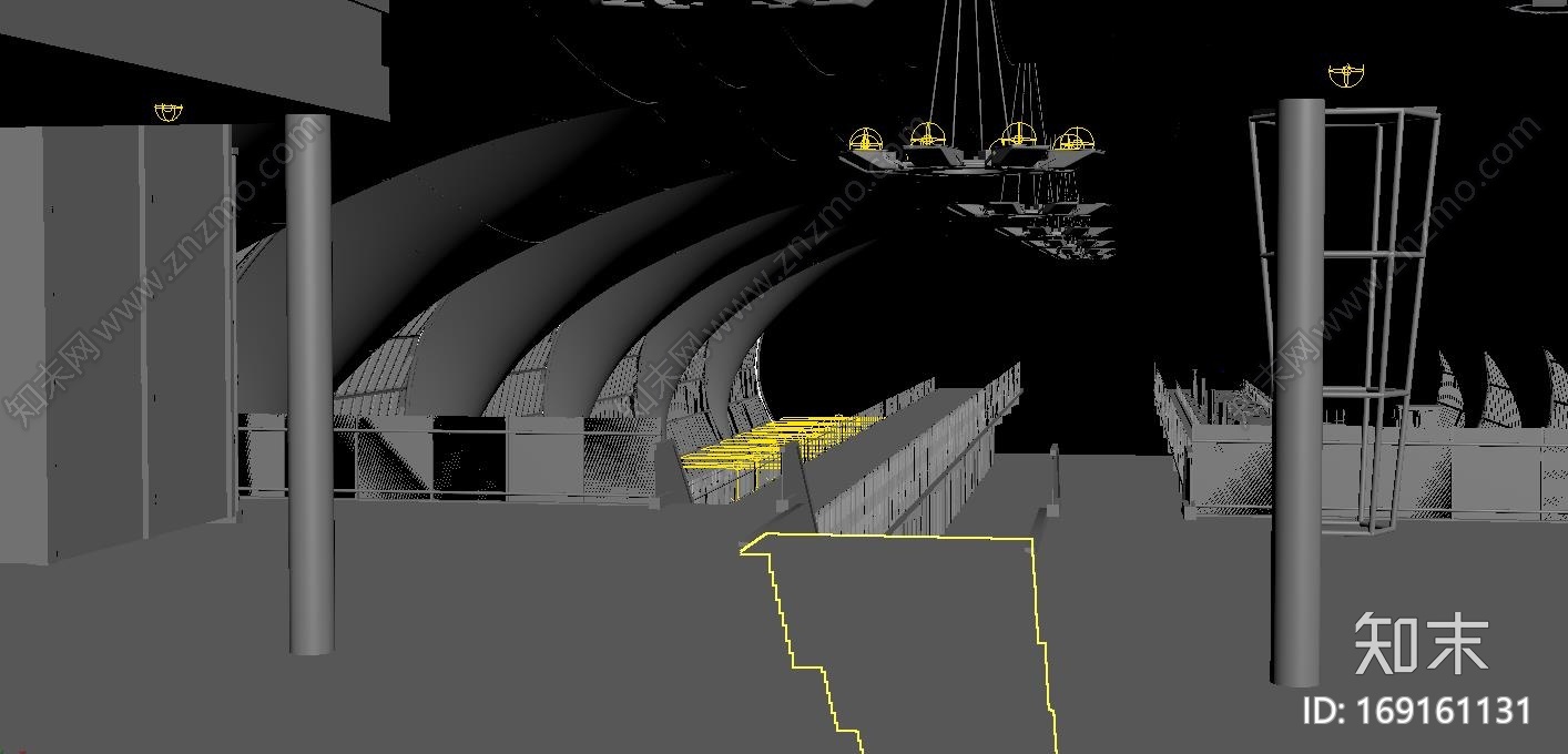 飞机场候车大厅CG模型下载【ID:169161131】
