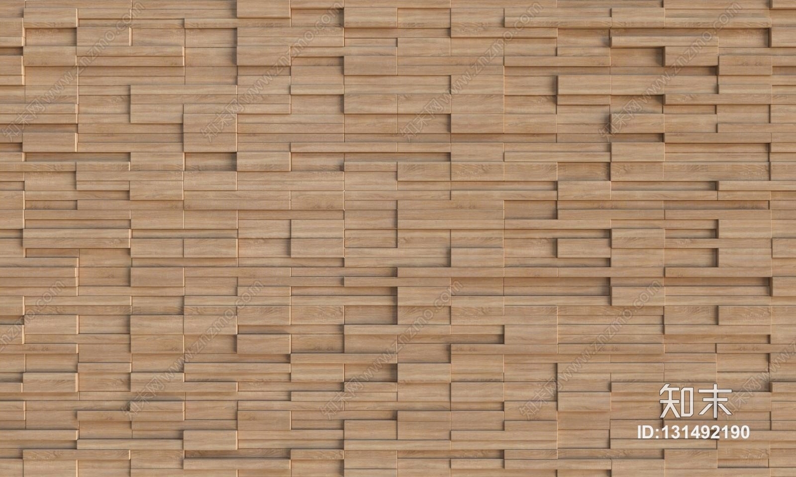 现代凹凸木板造型墙3D模型下载【ID:131492190】