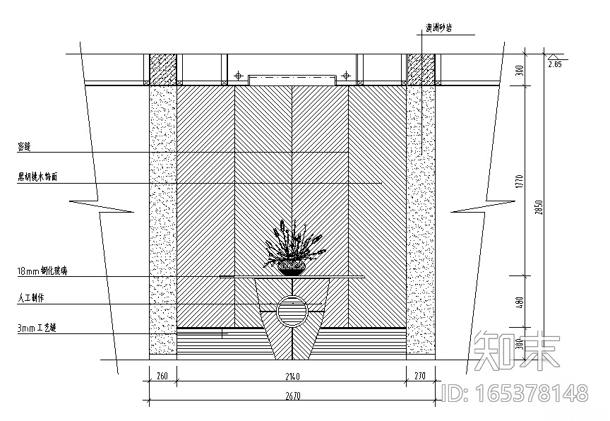 87例玄关隔断cad施工图下载【ID:165378148】