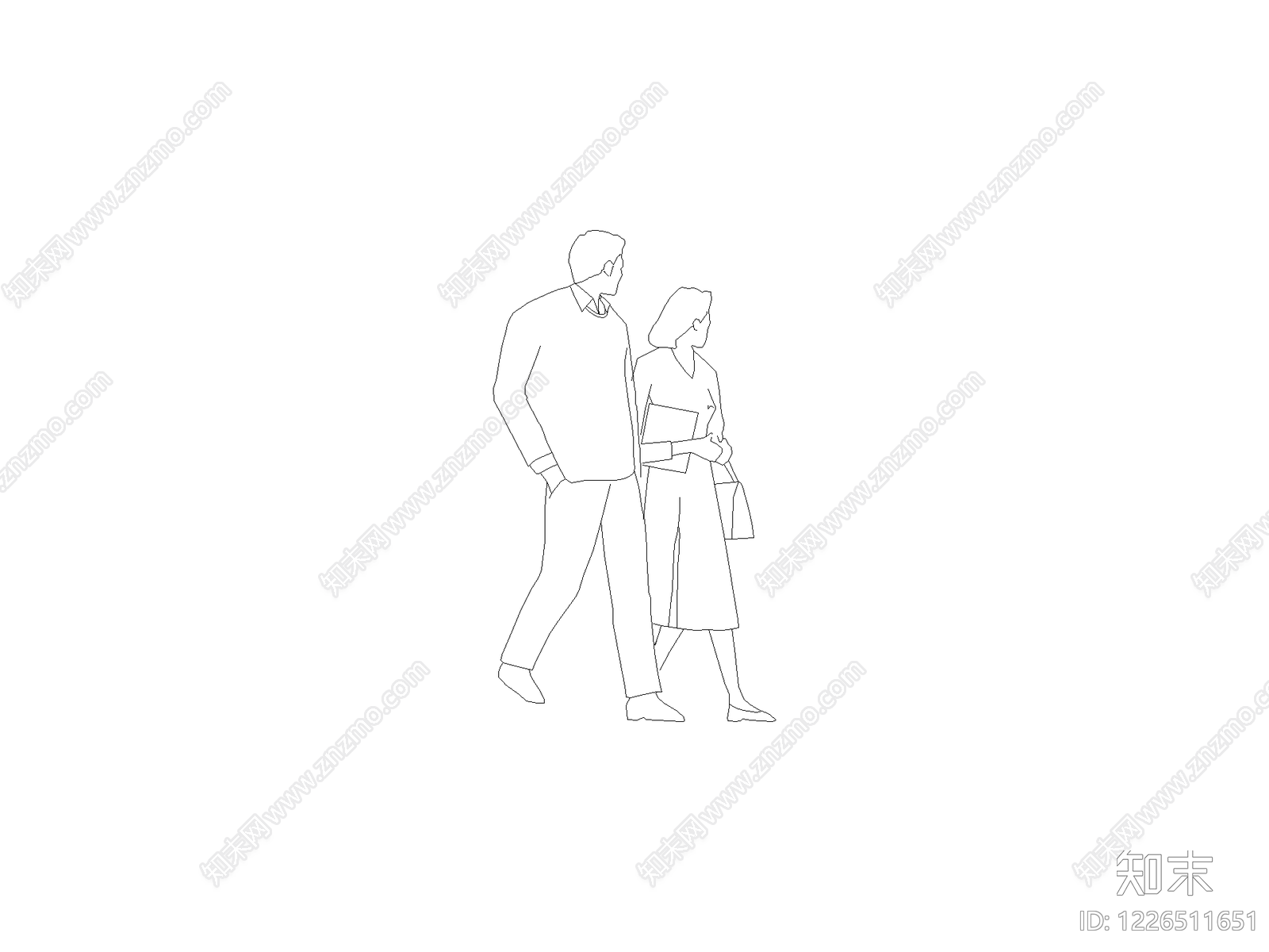 人物cad施工图下载【ID:1226511651】