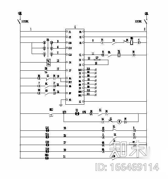 变电站10KV开关柜原理图cad施工图下载【ID:166469114】