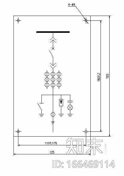 变电站10KV开关柜原理图cad施工图下载【ID:166469114】