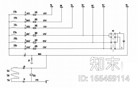 变电站10KV开关柜原理图cad施工图下载【ID:166469114】