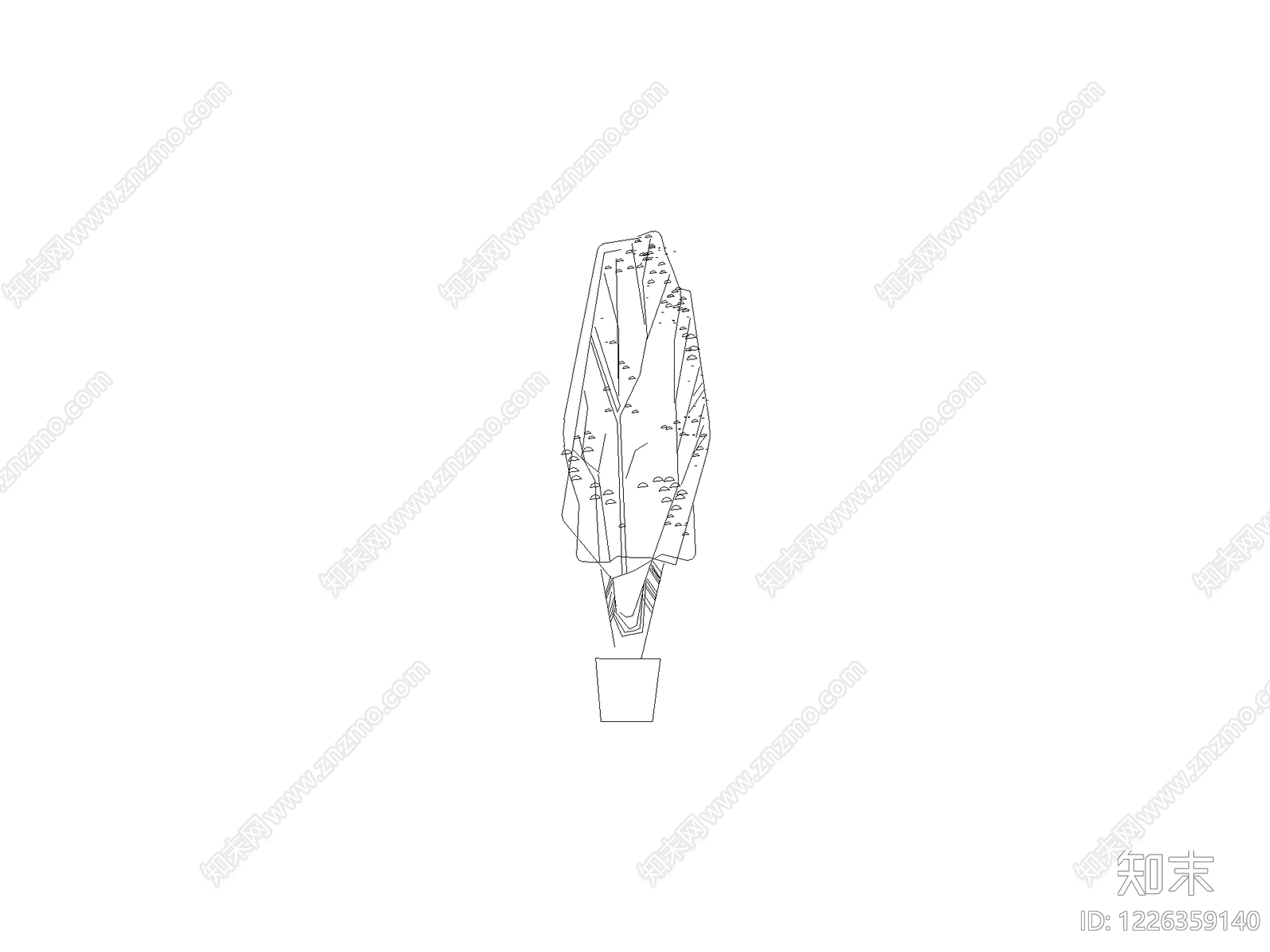 绿植cad施工图下载【ID:1226359140】