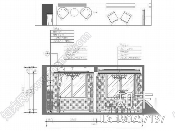 精品雅致高级简欧风格四居室样板间室内装修设计施工图（...cad施工图下载【ID:180757137】
