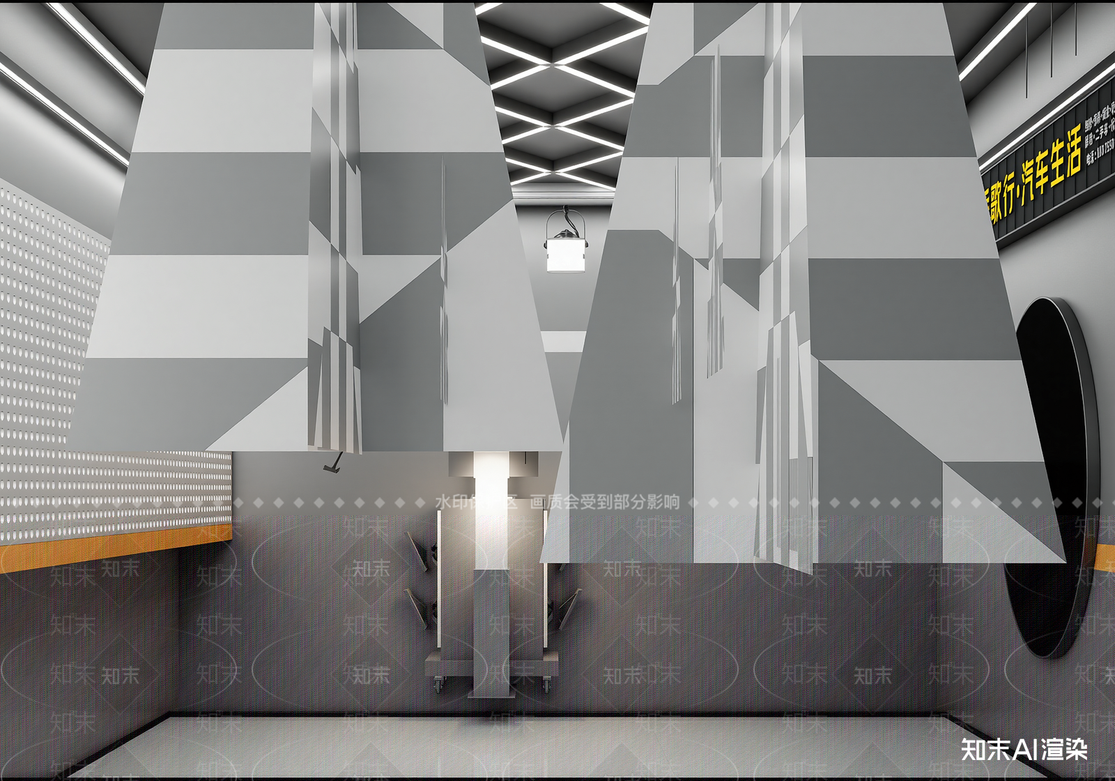 现代汽车展厅3D模型下载【ID:1214627642】