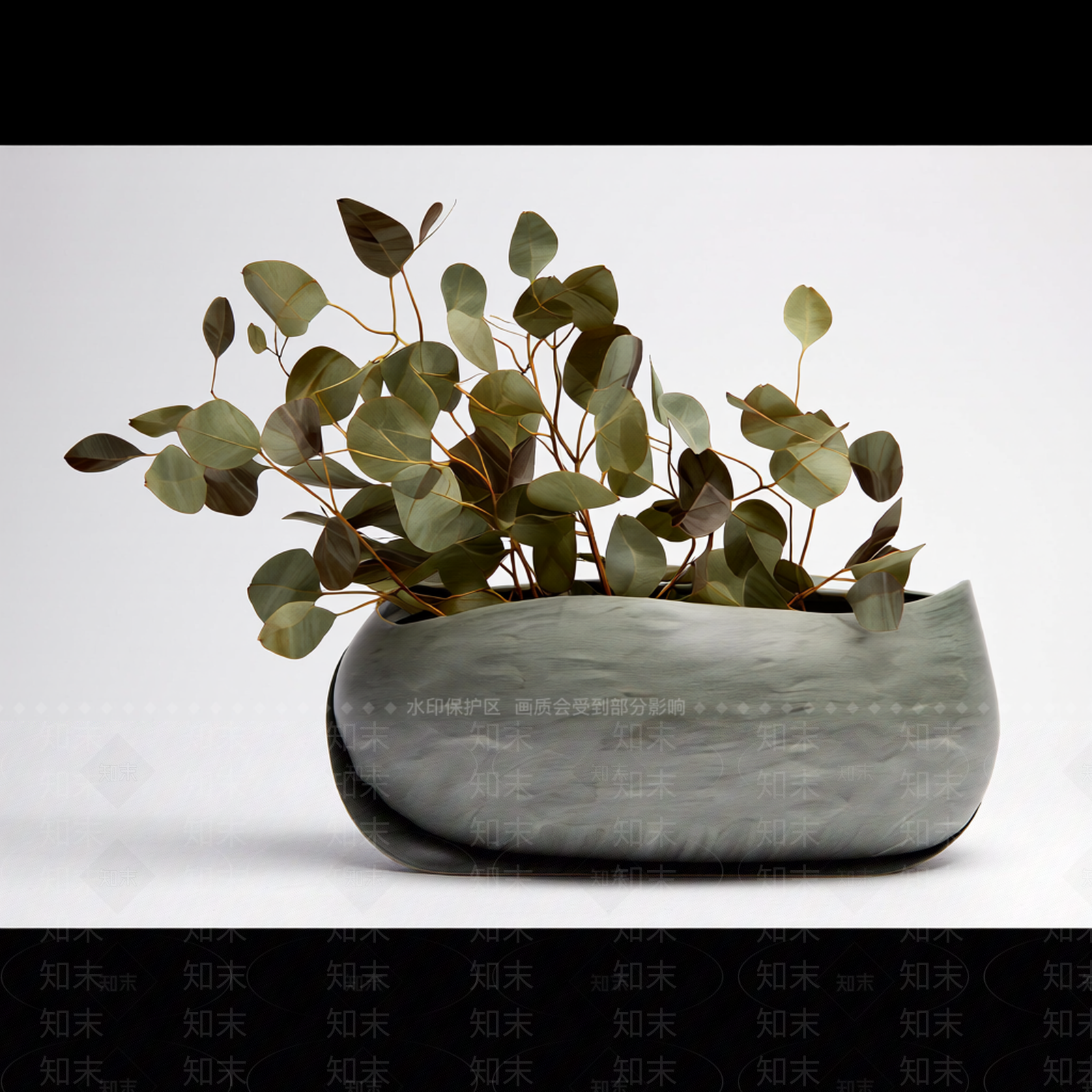 带盆装饰植物3D模型下载【ID:1206196913】