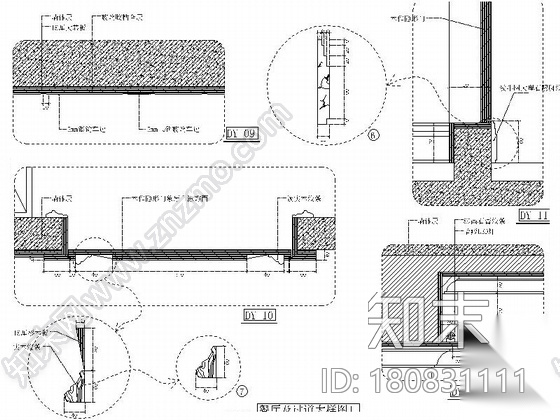 [四川]海景洋房欧式五居室样板房CAD施工图（含效果）cad施工图下载【ID:180831111】