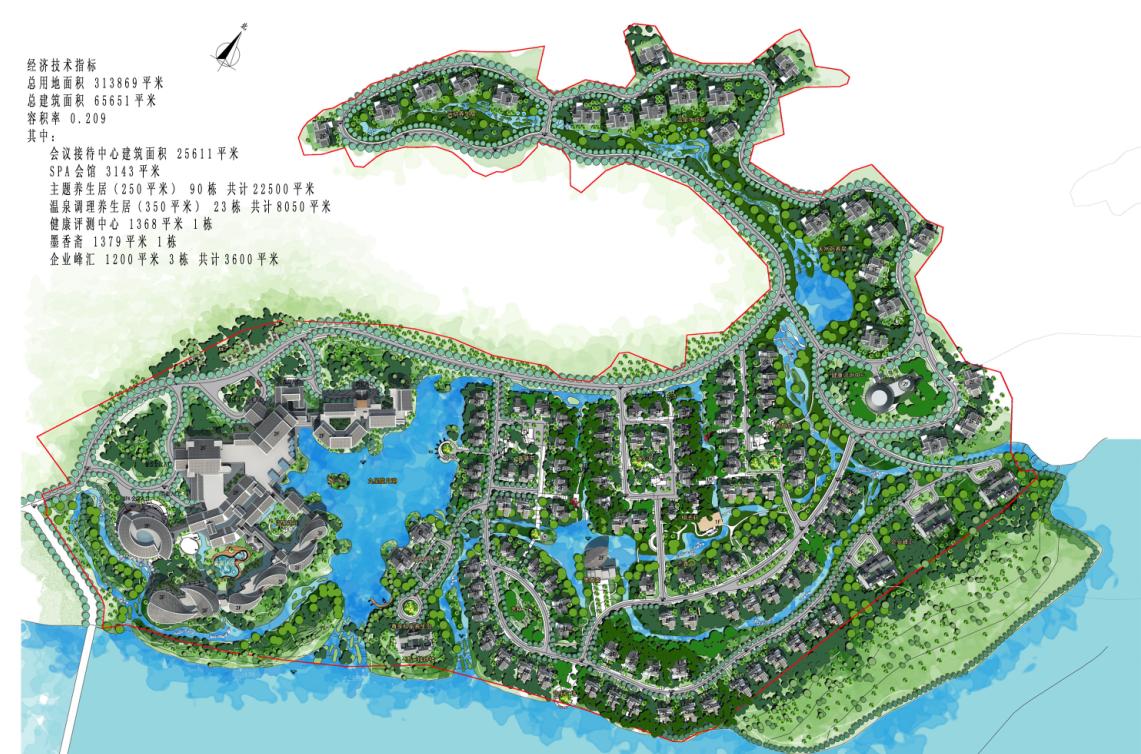 [江西]多层徽派风格休闲度假基地建筑设计方案文本cad施工图下载【ID:165624149】