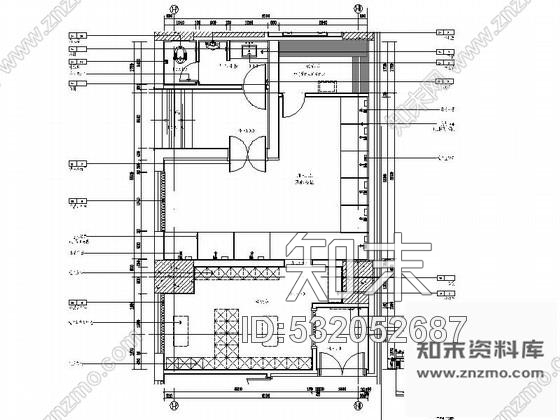 施工图扬州某酒店男淋浴室装修图施工图下载【ID:532052687】