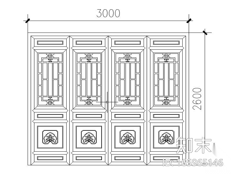 古建筑门窗施工图下载【ID:165965146】