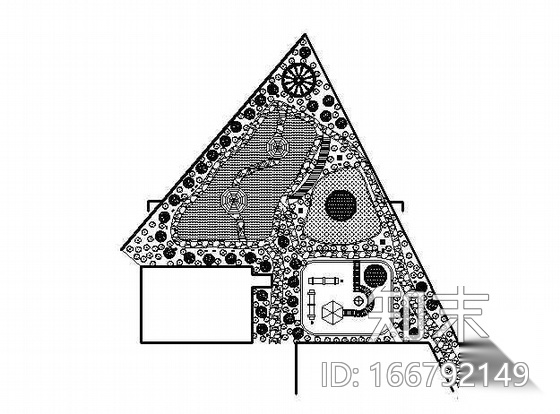 某学校一角景观设计施工图下载【ID:166792149】