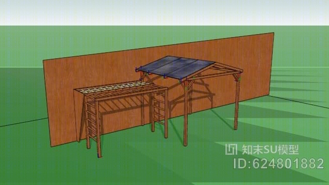 棚架和儿童游戏/健身房SU模型下载【ID:624801882】