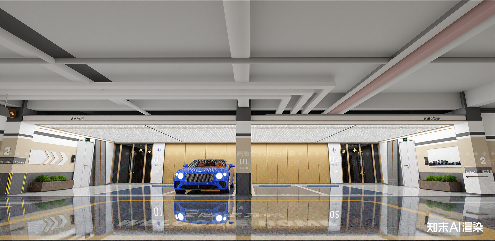 现代汽车4S店SU模型下载【ID:1215199605】