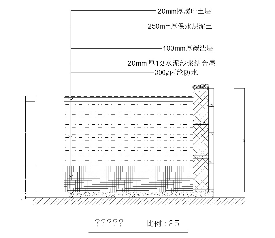 屋顶花园及庭院景观全套CAD施工图纸cad施工图下载【ID:160916111】