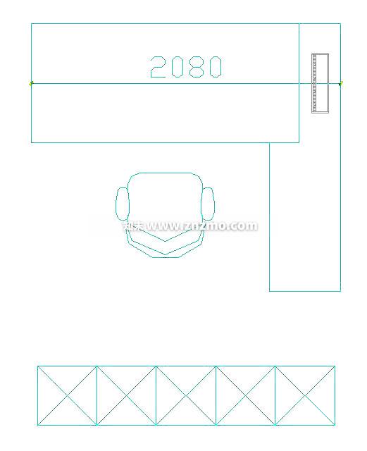 办公桌cad施工图下载【ID:181289169】