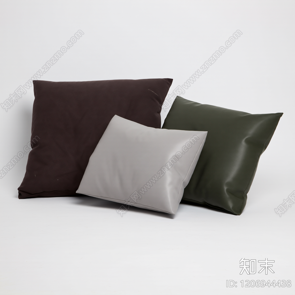 三只抱枕组合3D模型下载【ID:1206944438】