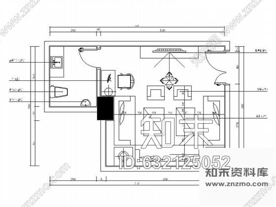 施工图北京豪华欧式会所KTV包间装修图cad施工图下载【ID:632125052】