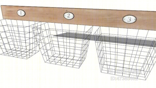 收纳箱收纳筐SU模型下载【ID:617911246】
