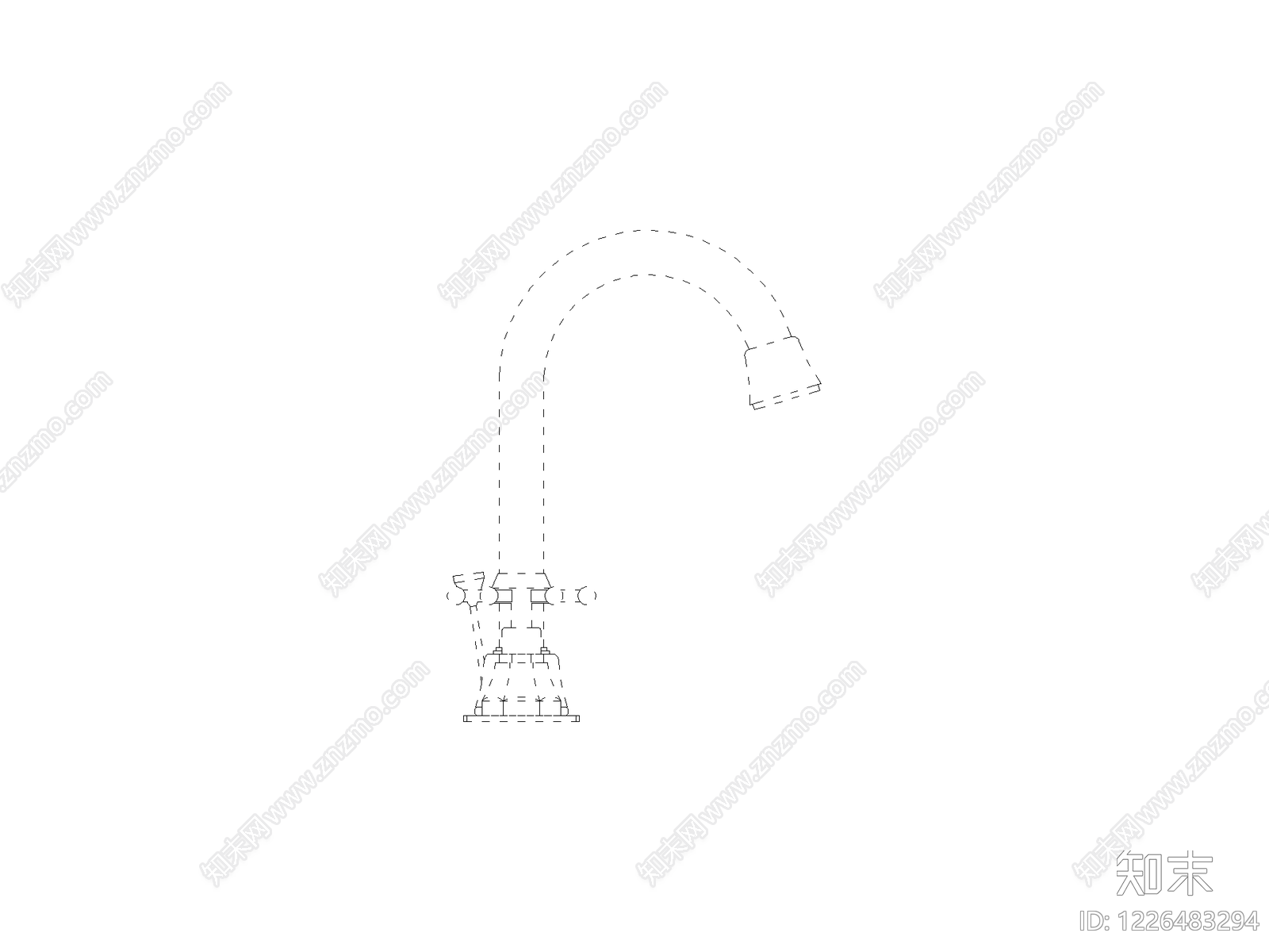 台上盆cad施工图下载【ID:1226483294】