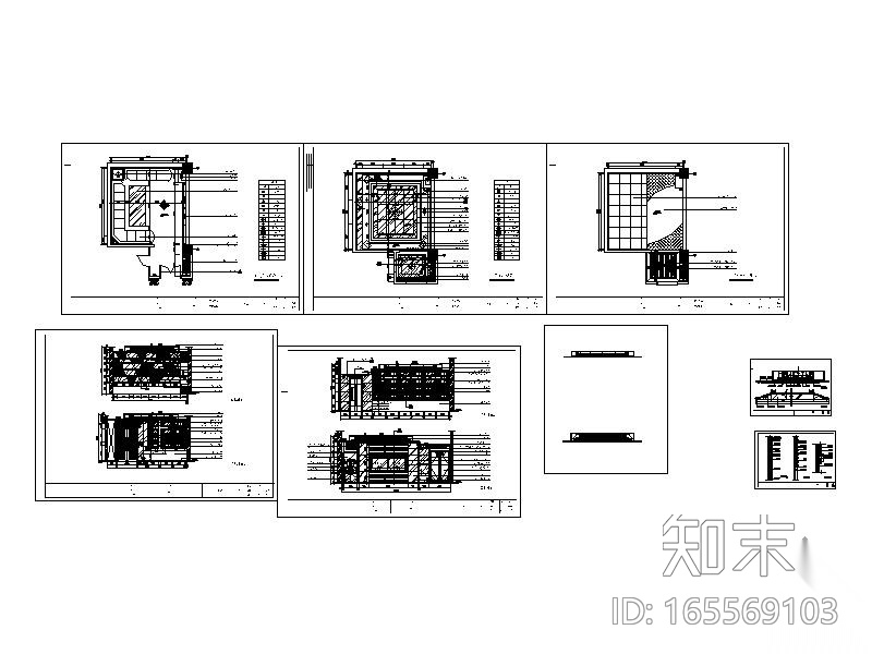 101号KTV包间装修图cad施工图下载【ID:165569103】