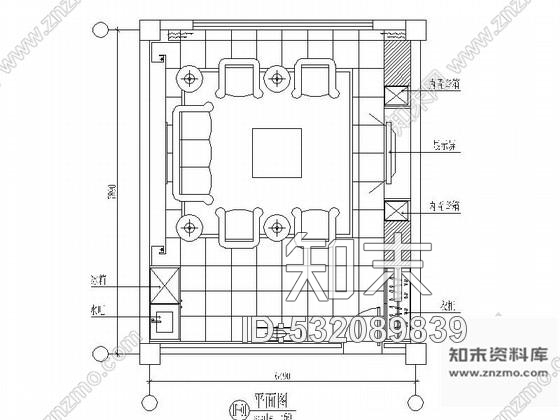 施工图中国装饰专业企业现代接待室装修设计施工图含效果及材料图施工图下载【ID:532089839】