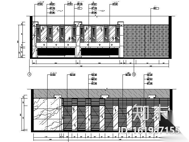 五星酒店卫生间装修图cad施工图下载【ID:161987155】