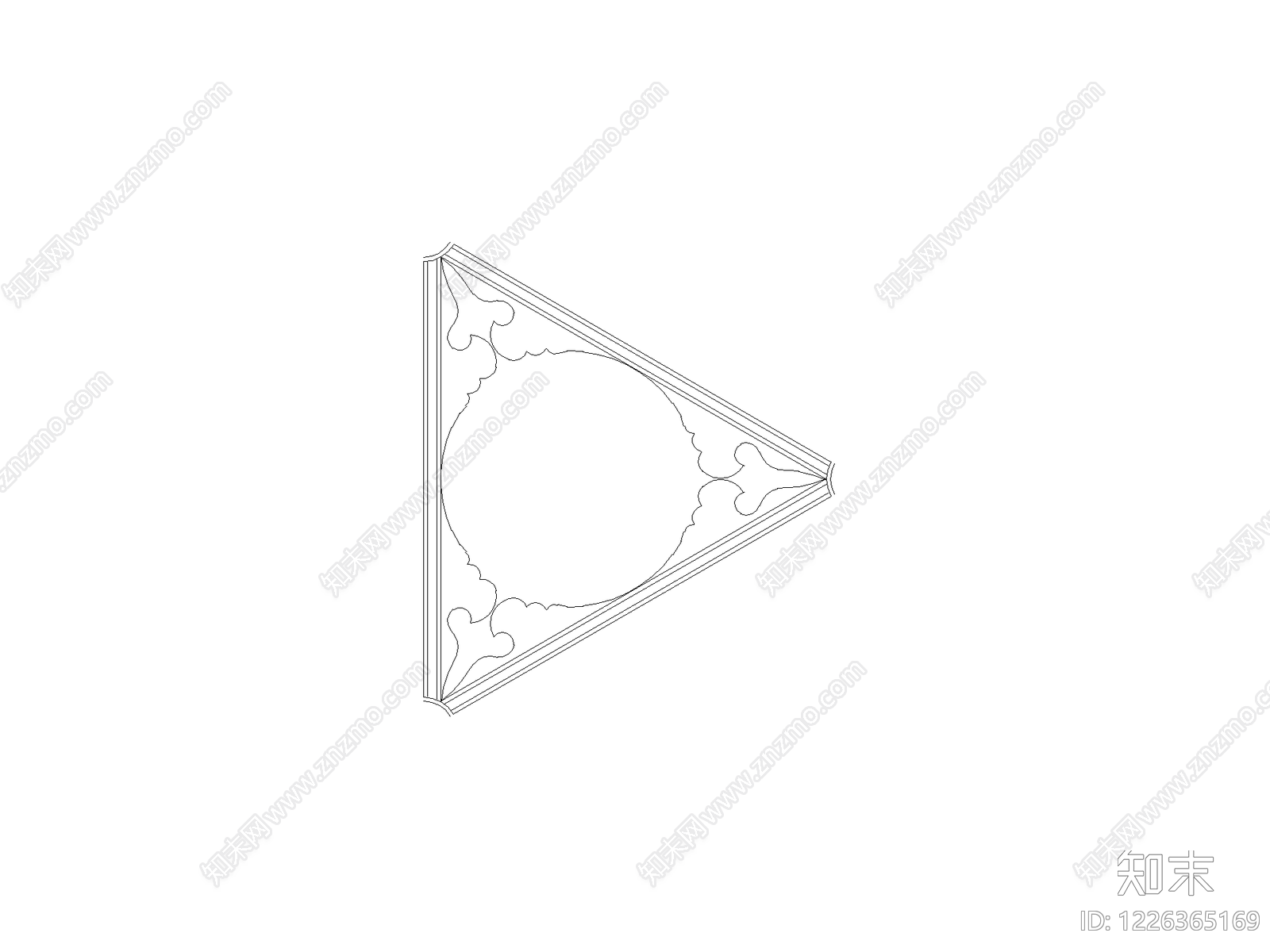 格栅装饰构件CAD图纸