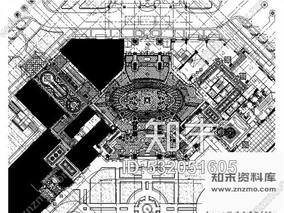 施工图北京华丽酒店局部室内装修图含实景cad施工图下载【ID:532051605】