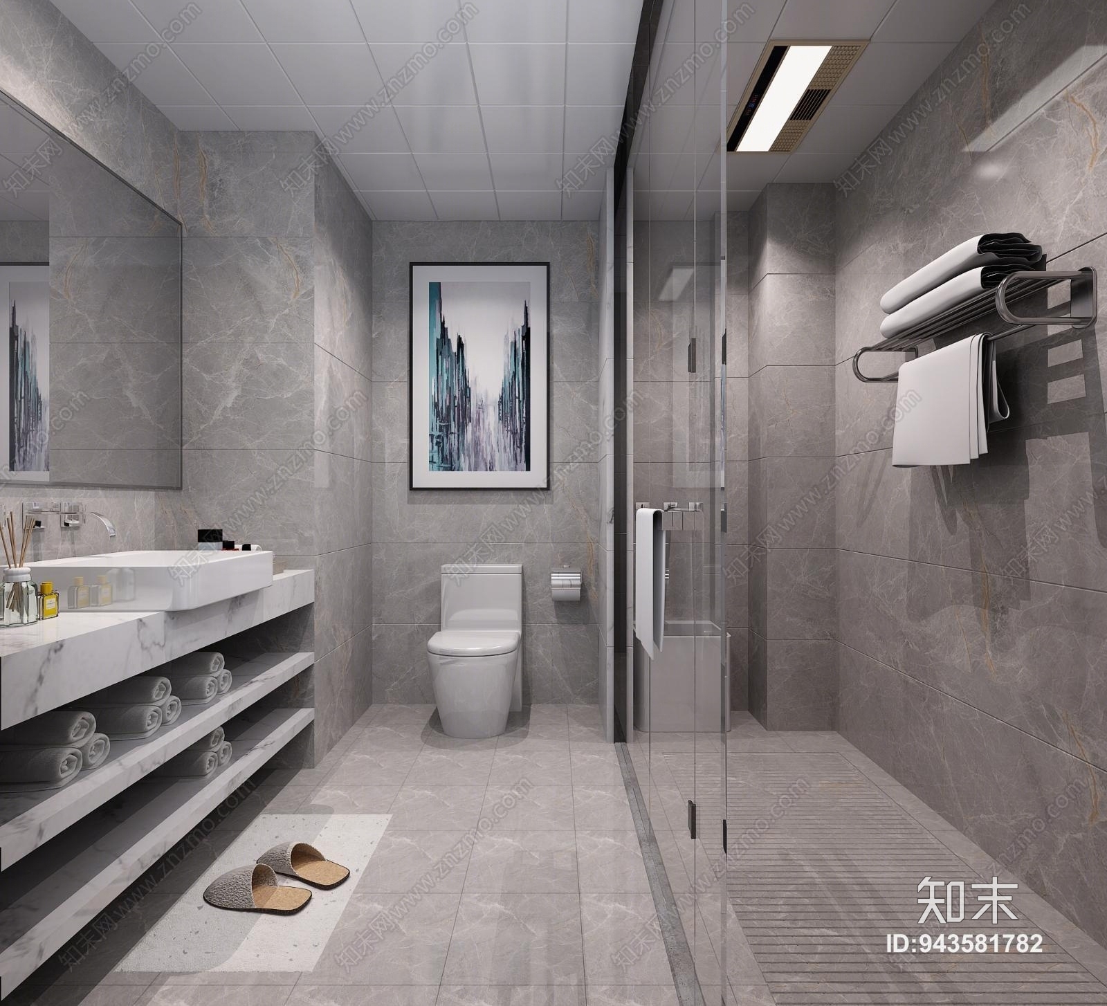 现代单身公寓3D模型下载【ID:943581782】